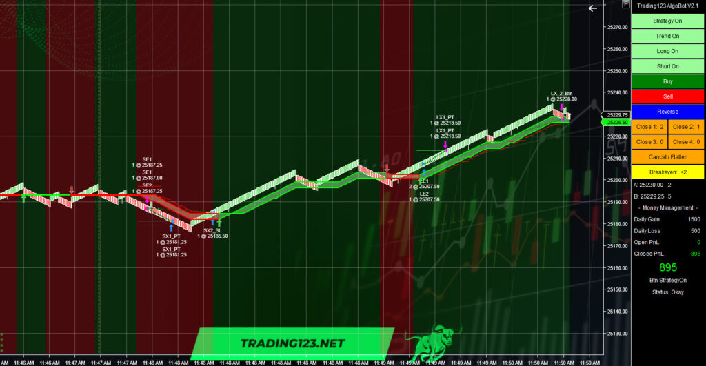 AlgoBot fully automated trading system for NinjaTrader 8