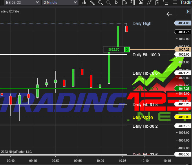 Fibonacci Indicator NinjaTrader