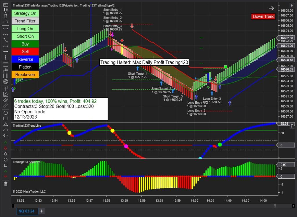 Trade Manager NinjaTrader